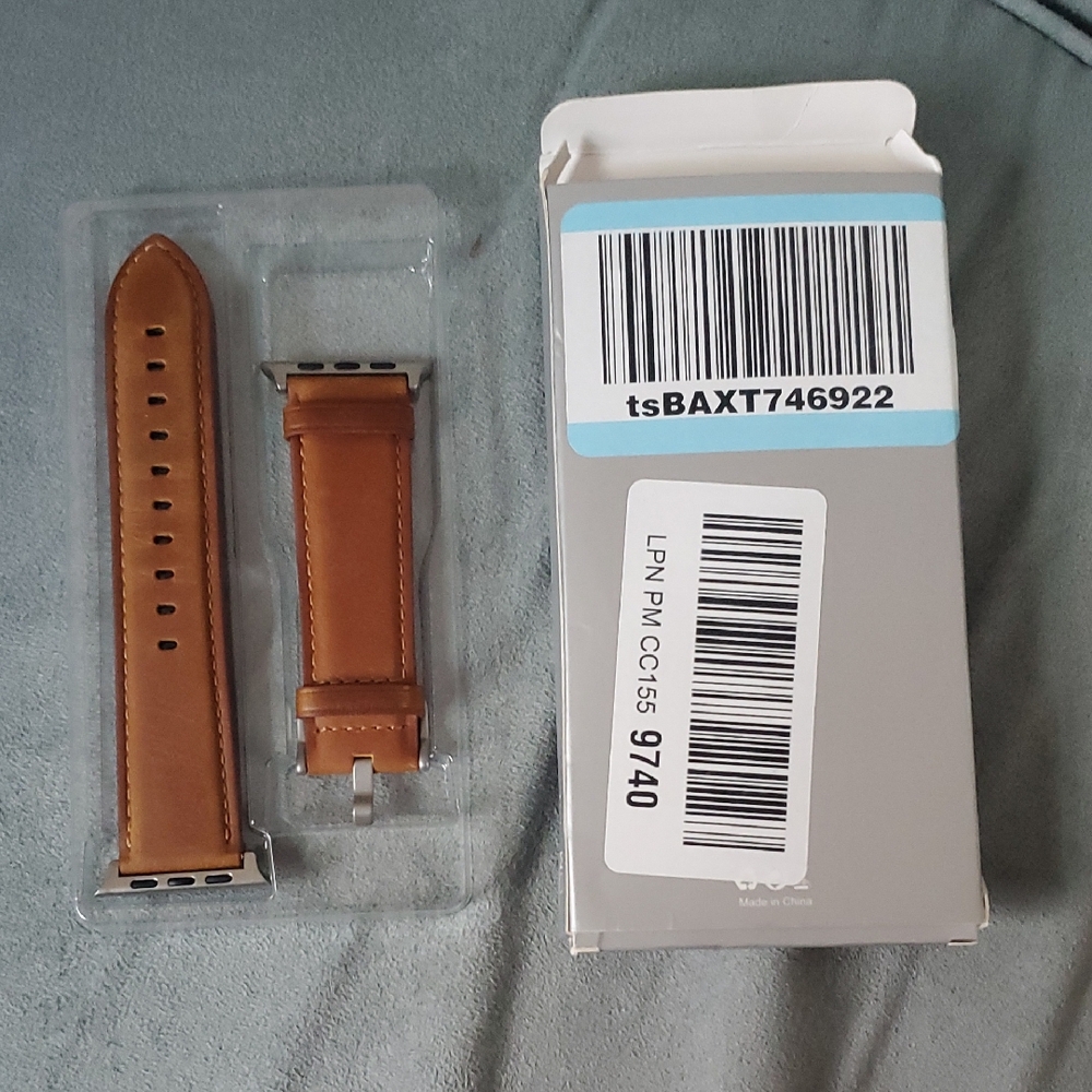 Brown Leather Watch Band